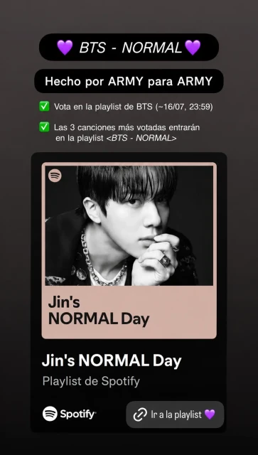 Votación en Spotify