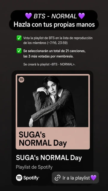 Votación en Spotify