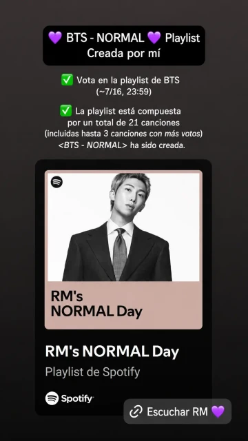 Votación en Spotify