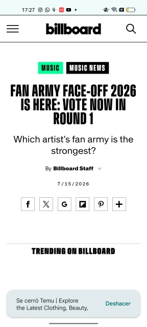 VOTE NOW ROUND 1