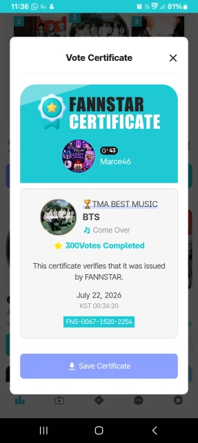 💜 VOTAR POR BTS TMA 💜