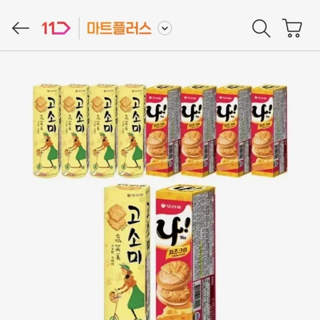 11번가 오리온 고소미 70g, 5개 +... (8,800 원)