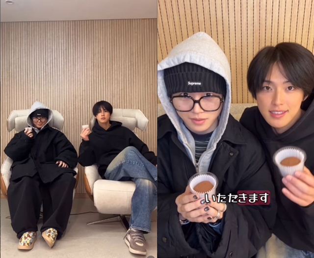 JO1 純喜＆翔也、話題の「ドバイ風もちもちクッキー」を初試食