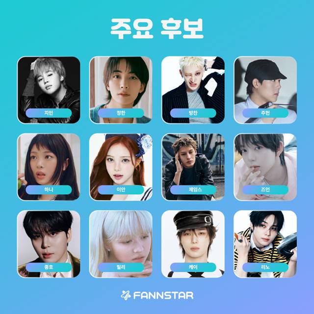 FANNSTAR10月生日投票开启BTS JiminSEVENTEEN JeonghanStray Kids Lee Know入围候选
