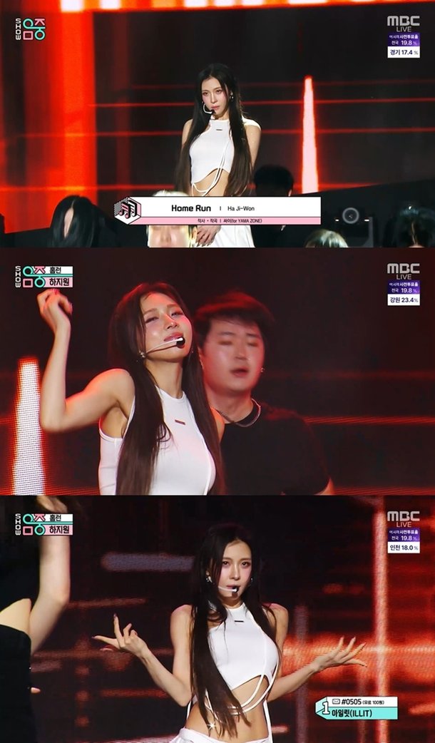 Ha Ji-won returns to music shows after 23 years... 'Home Run' stage reaches 1.7 million views in 3 days