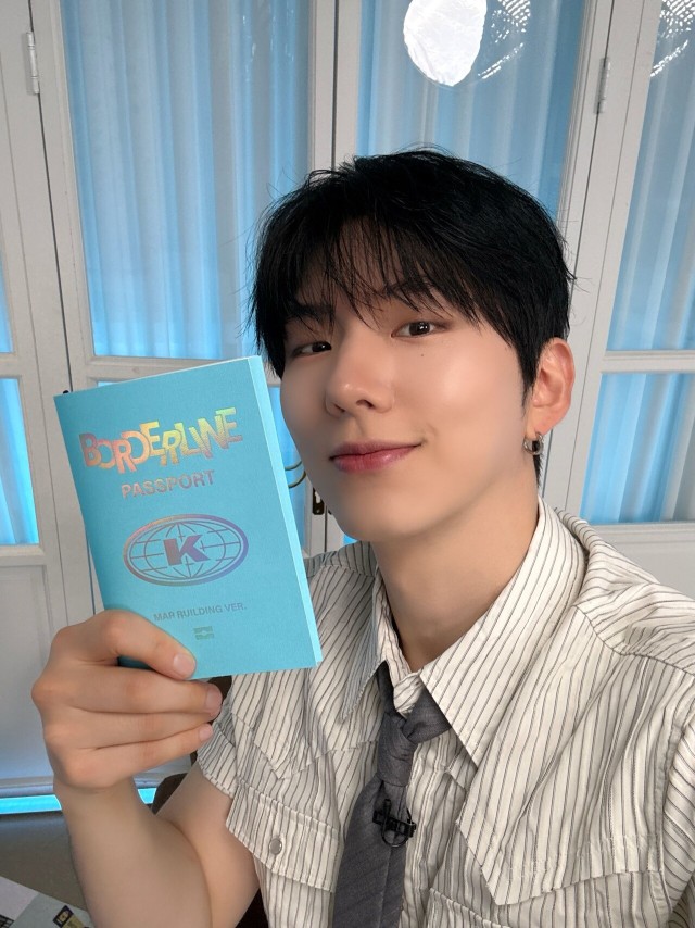 Monsta X Kihyun mini album 2nd BORDERLINE comeback on the 7th Action school training and communication with fans through 7 songs