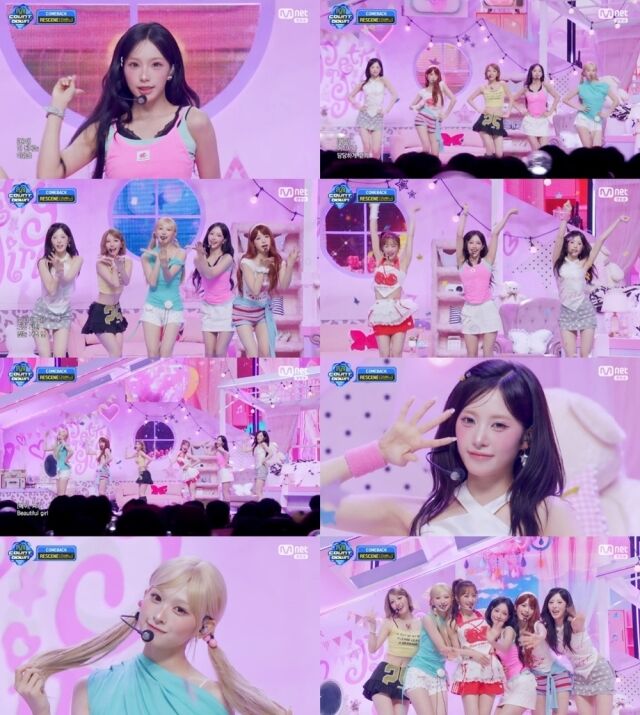 리센느, '엠카'서 카라 니콜과 'Pretty Girl' 첫 무대...차트 석권 행진