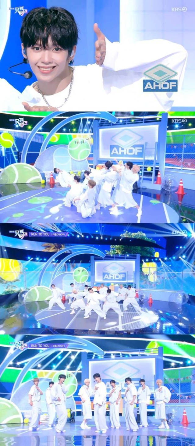 AHOF, 미니 3집 'RUN TO YOU' 무대 공개...22개국 아이튠즈 1위