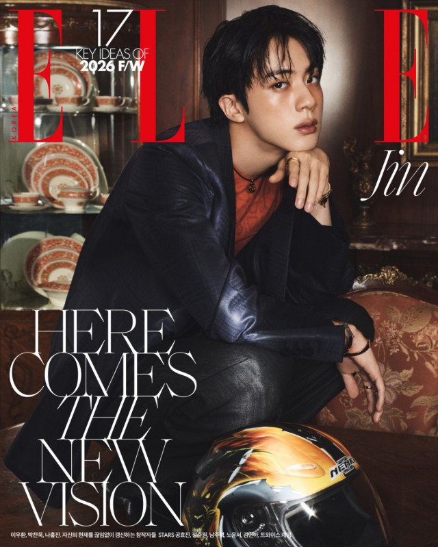 BTS JIN、エル8月号ショート動画公開...ウィンク・親指キャッチ、表紙6種ベストセラー独占