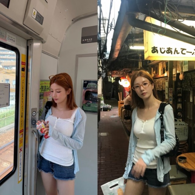 権恩妃、キム・ミンジュと日本旅行を公開...明るいショートヘアスタイル+デニムファッションが注目を集める