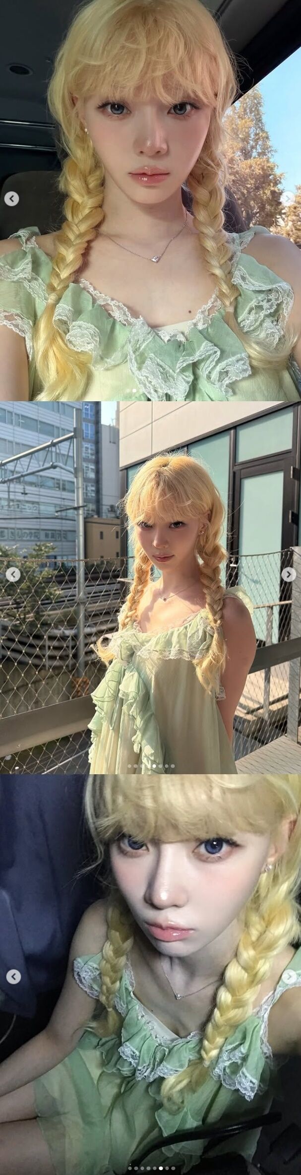 aespa ウィンター、金髪ツインテールに変身...清純+神秘的な魅力を披露