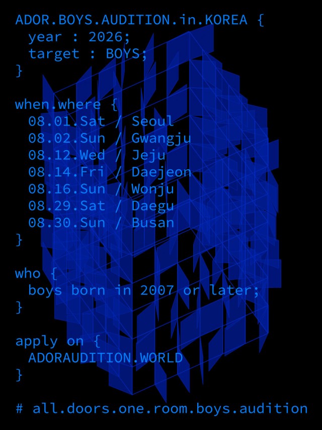 Adore to hold first exclusive domestic boy group audition... Touring 7 cities nationwide in August