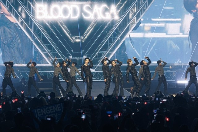 Enhypen successfully completed a world tour in 8 cities across the Americas, achieving milestones such as their first entry into Latin America and selling out stadiums.