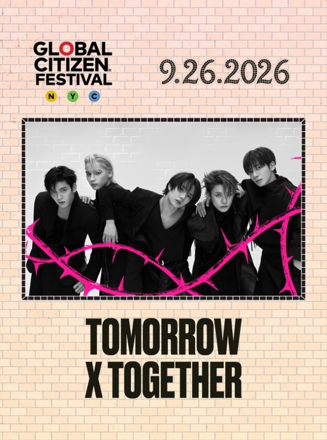 TOMORROW X TOGETHER、韓国歌手で唯一「2026 グローバル シチズン フェスティバル」に出演する