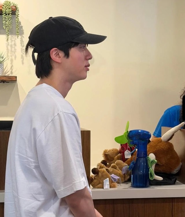 BTS Jin visits Six Flags Texas... posts roller coaster proof shot on Instagram
