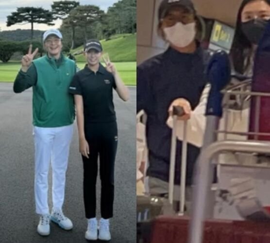 배용준, 김서아(14)와 골프 라운딩 인증...하와이 근황 공개