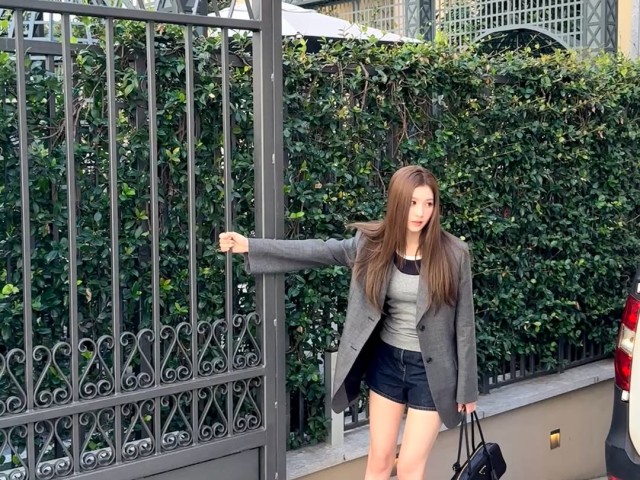 Sana attends Milan Fashion Week reveals chic miniskirt look
