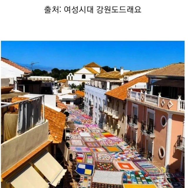 스페인 할머니들 뜨개질로 폭염 5도나 낮췄다